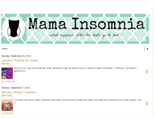 Tablet Screenshot of mamainsomnia.com
